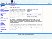 Tablet Screenshot of examguideonline.com